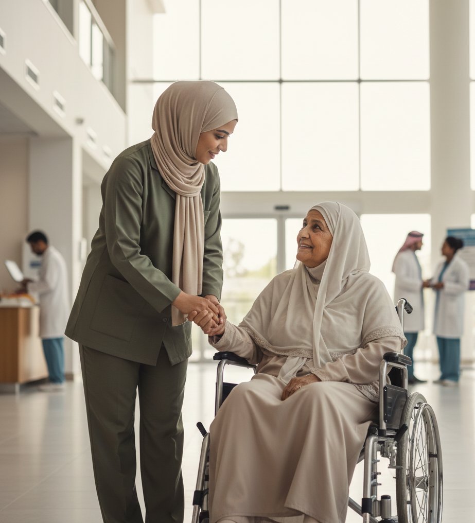 مرافقة كبار السن في السفر